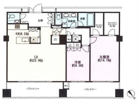 アークヒルズ仙石山レジデンス 22階 間取り図