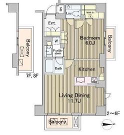 ラフォンテ麻布十番 203 間取り図