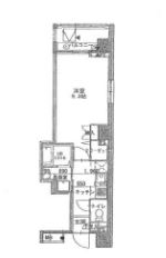 エスポワール赤坂 8F1 間取り図