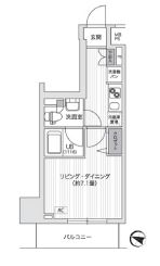 ベルファース目黒 202 間取り図