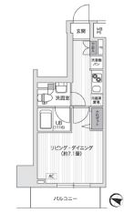ベルファース目黒 202 間取り図