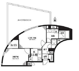 オーキッドレジデンス神楽坂 501 間取り図