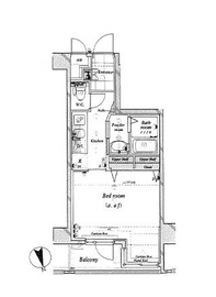 アクシア千駄ヶ谷 3階 間取り図