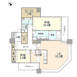 銀座タワー 19階 間取り図