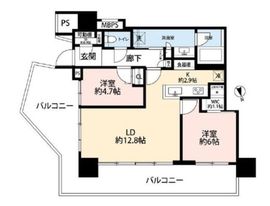 パークタワー東雲 42階 間取り図