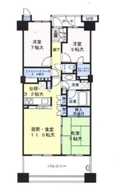 プライヴブルー東京 2階 間取り図