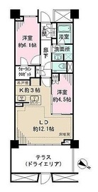 ザ・パークハウス諏訪山 2階 間取り図