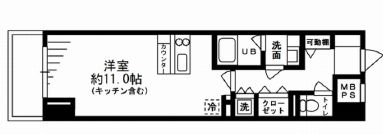 レジディア目白 715 間取り図