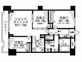 レジディア目白 510 間取り図