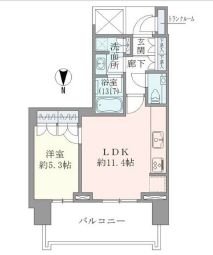 ベイズタワー＆ガーデン 11階 間取り図