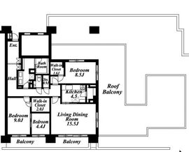 ブリリアイスト三軒茶屋アイビーテラス i1004 間取り図