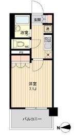 ラクアスレジデンス東新宿 808 間取り図