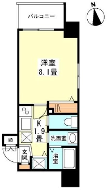 ガーラプレイス新宿御苑 401 間取り図