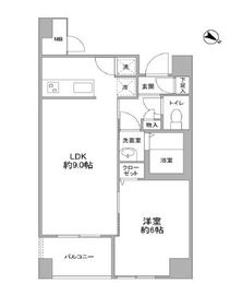 クエスタ高輪 801 間取り図