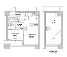 コンフォリア新川 305 間取り図