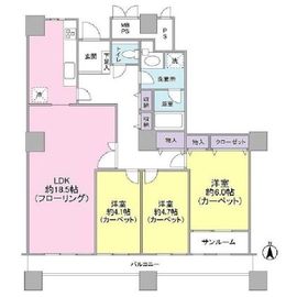 西戸山タワーホウムズ 24階 間取り図