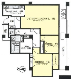 西戸山タワーホウムズ 25階 間取り図