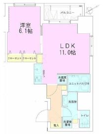 門前仲町レジデンス八番館 403 間取り図