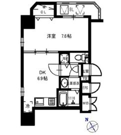 KDXレジデンス元浅草 402 間取り図