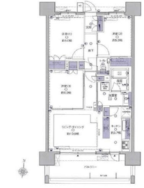 プレシス豊洲 9階 間取り図