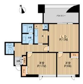 テラス日新 1306 間取り図