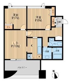 テラス日新 1402 間取り図