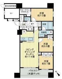 グラディス東京イースト 6階 間取り図