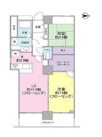 イーストコモンズ清澄白河フロントタワー 6階 間取り図