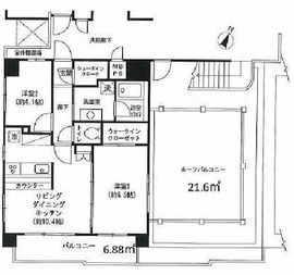 ミオカステーロ目黒都立大 7階 間取り図