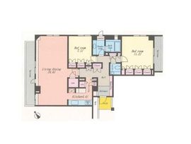 東急ドエルプレステージ赤坂氷川町 208 間取り図