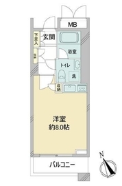 白金タワー テラス棟 3階 間取り図