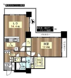 キャナルファーストタワー 32階 間取り図