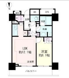 ライオンズ四谷タワーゲート 11階 間取り図