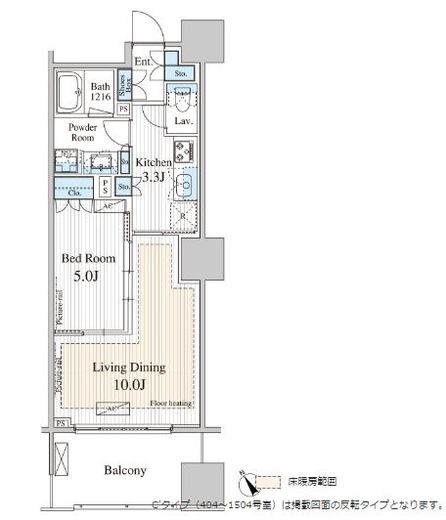 ウェンブリー表参道 1003 間取り図