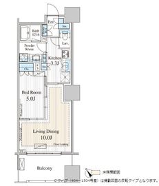 ウェンブリー表参道 1103 間取り図