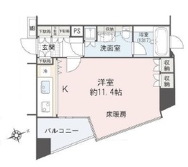 セントラルレジデンス北青山アクシルコート 10階 間取り図