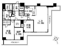 Wコンフォートタワーズ WEST 41階 間取り図