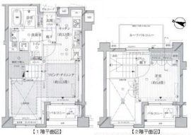 イニシアイオ目黒学芸大学2 7階 間取り図