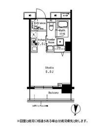 パークアクシス亀戸 707 間取り図