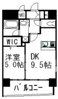 エスペランザアザブ 1101 間取り図