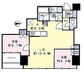 プラウドタワー白金台 29階 間取り図