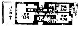 エスティメゾン恵比寿2 601 間取り図