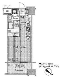 グランパレス東京八重洲アベニュー 404 間取り図