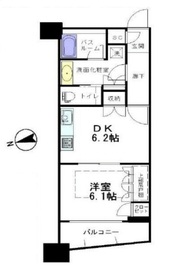 アトラスタワー西新宿 17階 間取り図