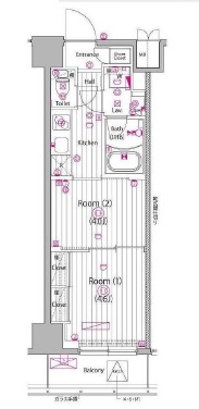 ガーラ・プレシャス神宮外苑 4階 間取り図