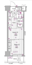ガーラ・プレシャス神宮外苑 4階 間取り図