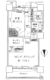 ベイクレストタワー 20階 間取り図