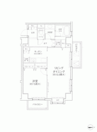パークホームズ日本橋本町 1407 間取り図