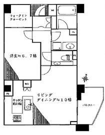 ヴェルレージュ乃木坂 8階 間取り図