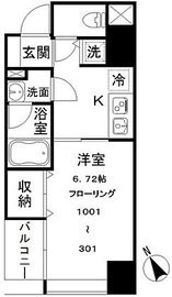 ウエストテラス汐留 601 間取り図
